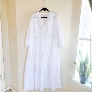 A NEW DAY	PLUS SIZE MAXI TIERED  LINED DRESS	2XL